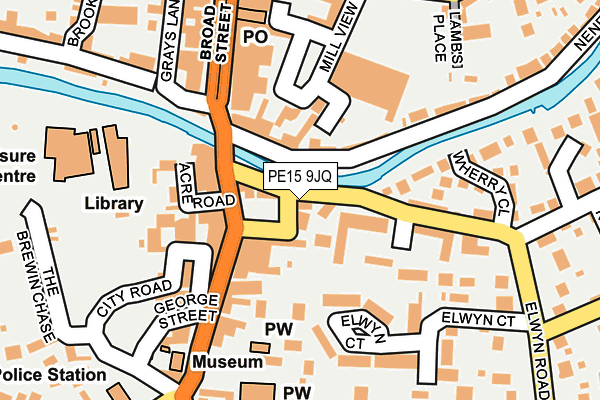 PE15 9JQ map - OS OpenMap – Local (Ordnance Survey)