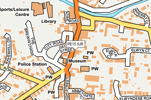 PE15 9JR map - OS OpenMap – Local (Ordnance Survey)