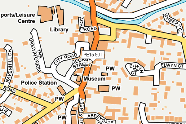 PE15 9JT map - OS OpenMap – Local (Ordnance Survey)