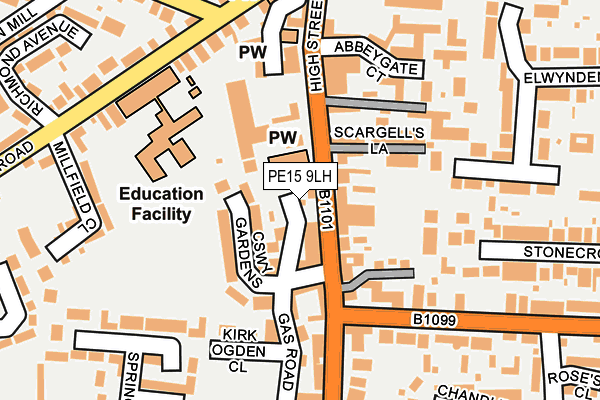 Map of BLUE INC KENT LTD at local scale