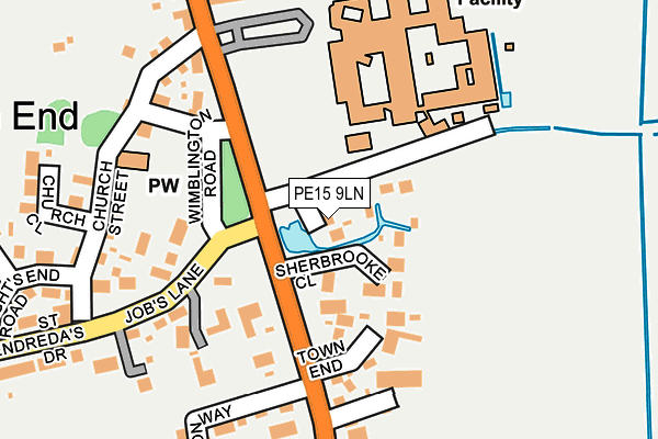 PE15 9LN map - OS OpenMap – Local (Ordnance Survey)