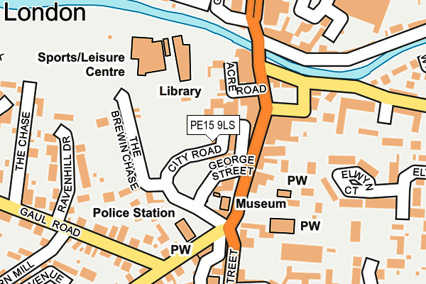 PE15 9LS map - OS OpenMap – Local (Ordnance Survey)