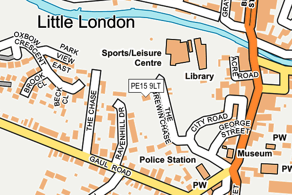 PE15 9LT map - OS OpenMap – Local (Ordnance Survey)