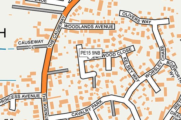 PE15 9NB map - OS OpenMap – Local (Ordnance Survey)