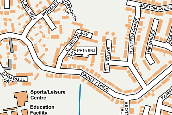 PE15 9NJ map - OS OpenMap – Local (Ordnance Survey)