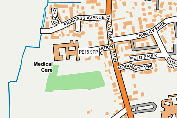 PE15 9PP map - OS OpenMap – Local (Ordnance Survey)