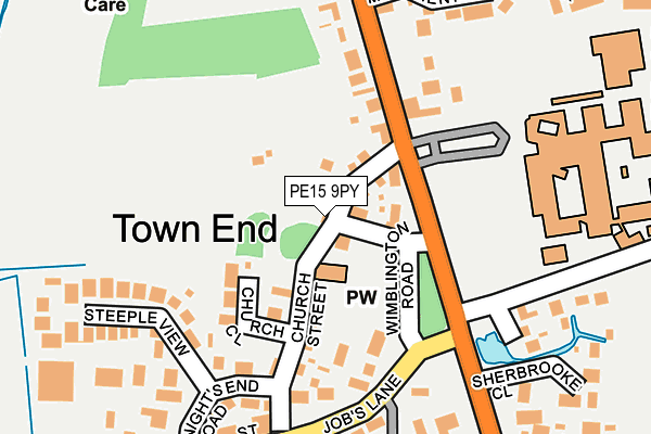 PE15 9PY map - OS OpenMap – Local (Ordnance Survey)