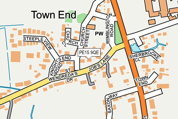 PE15 9QE map - OS OpenMap – Local (Ordnance Survey)