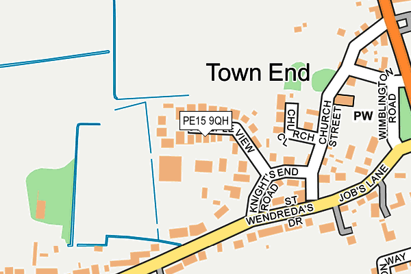 PE15 9QH map - OS OpenMap – Local (Ordnance Survey)