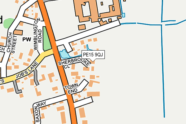 PE15 9QJ map - OS OpenMap – Local (Ordnance Survey)