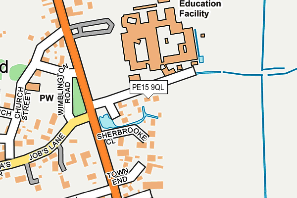 PE15 9QL map - OS OpenMap – Local (Ordnance Survey)