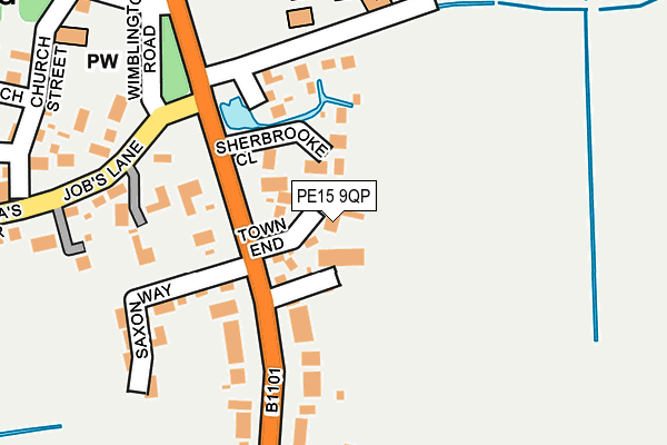 PE15 9QP map - OS OpenMap – Local (Ordnance Survey)