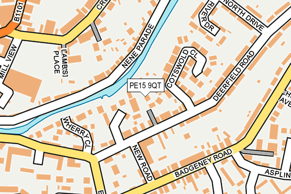 PE15 9QT map - OS OpenMap – Local (Ordnance Survey)