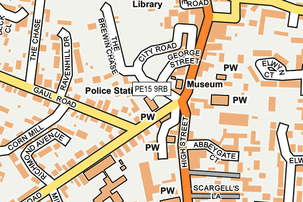 PE15 9RB map - OS OpenMap – Local (Ordnance Survey)