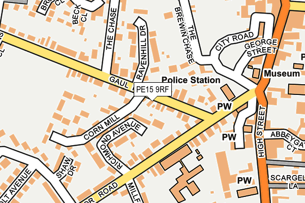 PE15 9RF map - OS OpenMap – Local (Ordnance Survey)