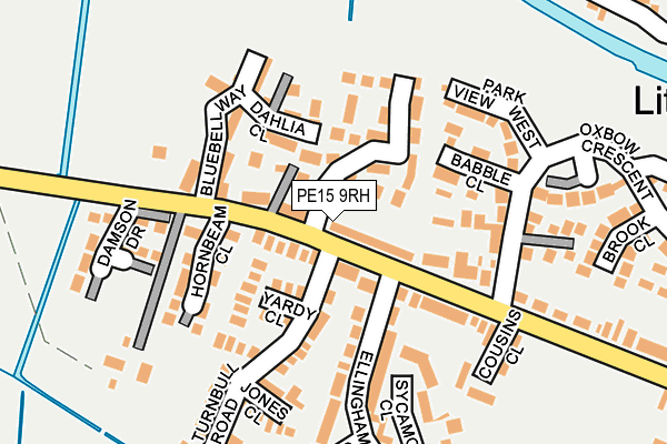 PE15 9RH map - OS OpenMap – Local (Ordnance Survey)