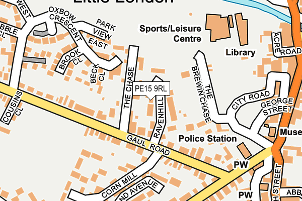 PE15 9RL map - OS OpenMap – Local (Ordnance Survey)