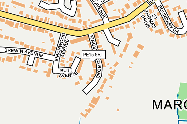 PE15 9RT map - OS OpenMap – Local (Ordnance Survey)