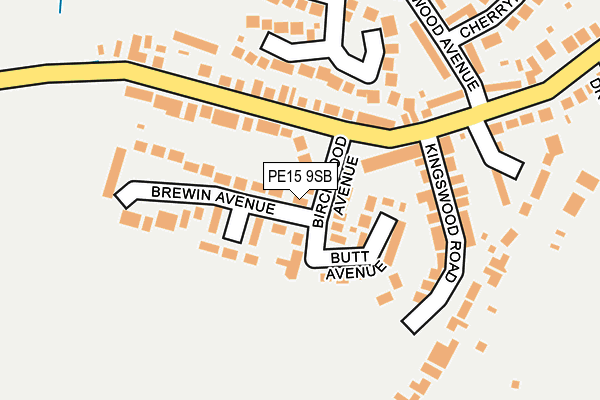PE15 9SB map - OS OpenMap – Local (Ordnance Survey)
