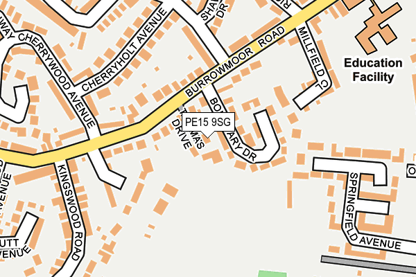 PE15 9SG map - OS OpenMap – Local (Ordnance Survey)
