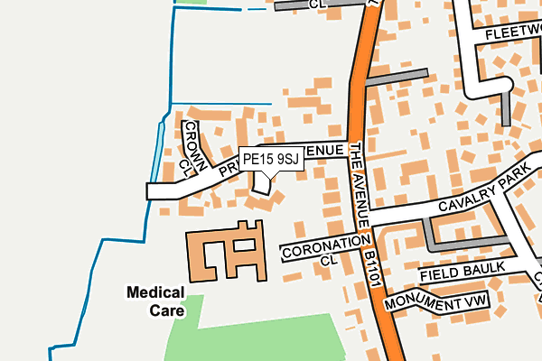 PE15 9SJ map - OS OpenMap – Local (Ordnance Survey)