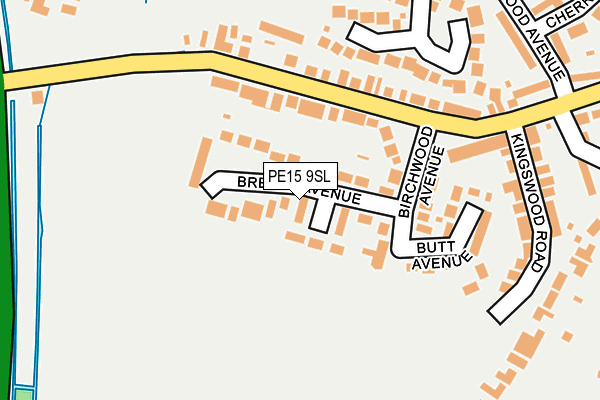 PE15 9SL map - OS OpenMap – Local (Ordnance Survey)