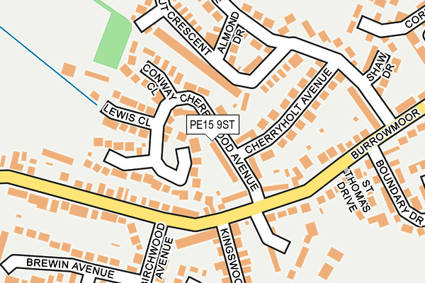 PE15 9ST map - OS OpenMap – Local (Ordnance Survey)