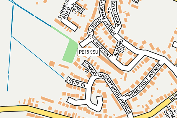 PE15 9SU map - OS OpenMap – Local (Ordnance Survey)