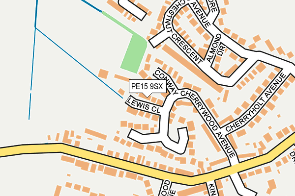 PE15 9SX map - OS OpenMap – Local (Ordnance Survey)