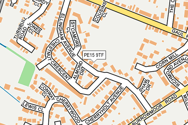 PE15 9TF map - OS OpenMap – Local (Ordnance Survey)
