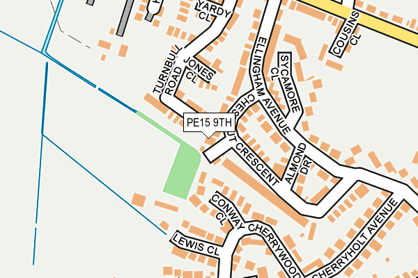 PE15 9TH map - OS OpenMap – Local (Ordnance Survey)
