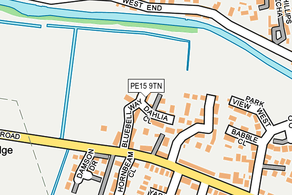 PE15 9TN map - OS OpenMap – Local (Ordnance Survey)
