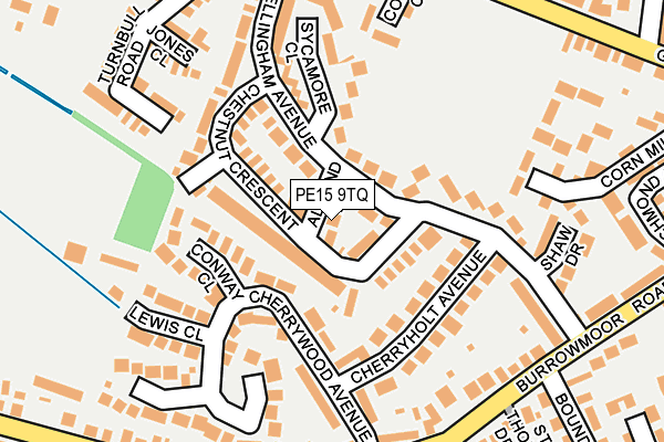 PE15 9TQ map - OS OpenMap – Local (Ordnance Survey)