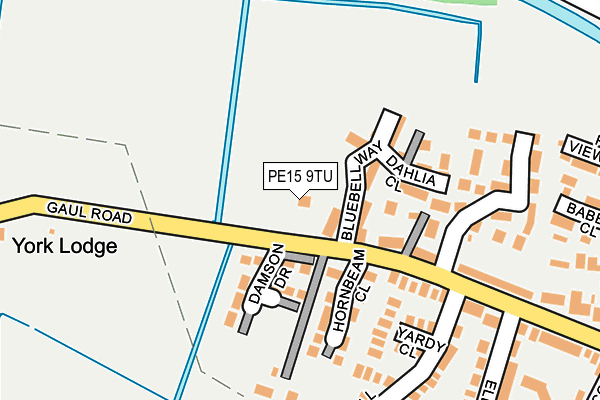 PE15 9TU map - OS OpenMap – Local (Ordnance Survey)