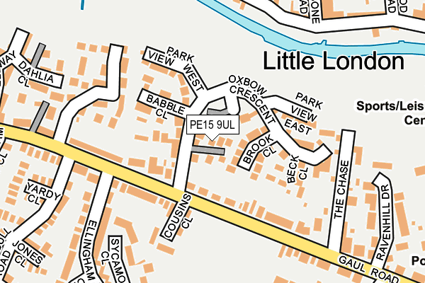 PE15 9UL map - OS OpenMap – Local (Ordnance Survey)