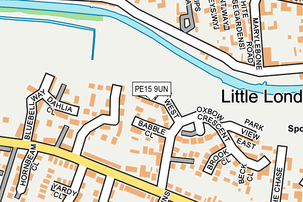 PE15 9UN map - OS OpenMap – Local (Ordnance Survey)