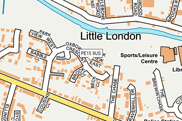 PE15 9US map - OS OpenMap – Local (Ordnance Survey)