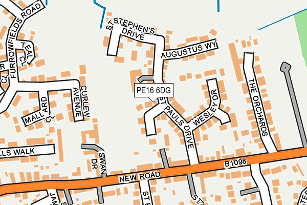 PE16 6DG map - OS OpenMap – Local (Ordnance Survey)