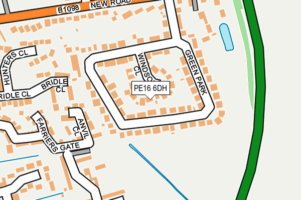 PE16 6DH map - OS OpenMap – Local (Ordnance Survey)