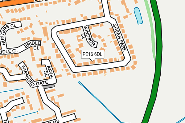 PE16 6DL map - OS OpenMap – Local (Ordnance Survey)