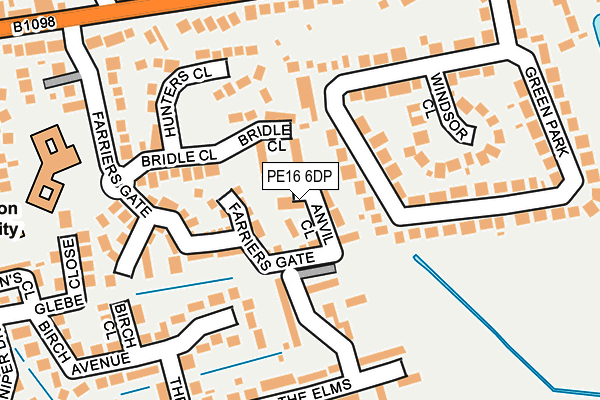 PE16 6DP map - OS OpenMap – Local (Ordnance Survey)