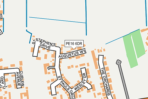 PE16 6DR map - OS OpenMap – Local (Ordnance Survey)