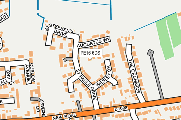 PE16 6DS map - OS OpenMap – Local (Ordnance Survey)