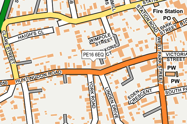 PE16 6EQ map - OS OpenMap – Local (Ordnance Survey)