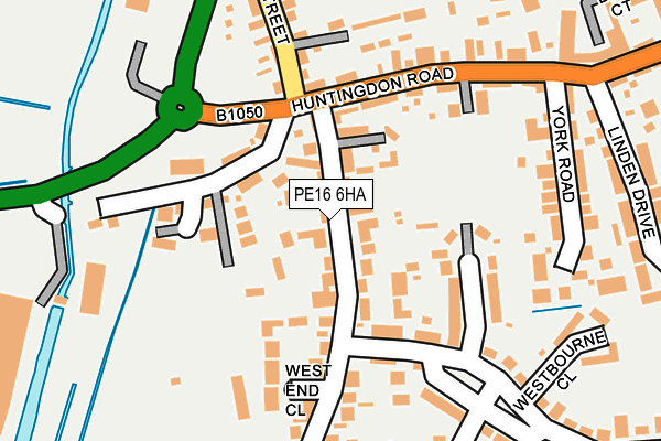 PE16 6HA map - OS OpenMap – Local (Ordnance Survey)