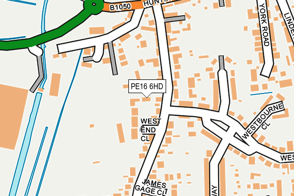 PE16 6HD map - OS OpenMap – Local (Ordnance Survey)