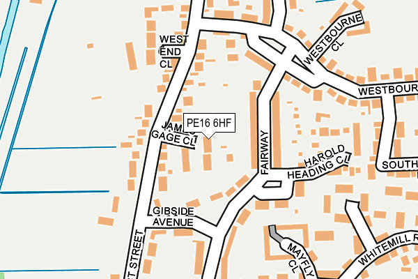 PE16 6HF map - OS OpenMap – Local (Ordnance Survey)