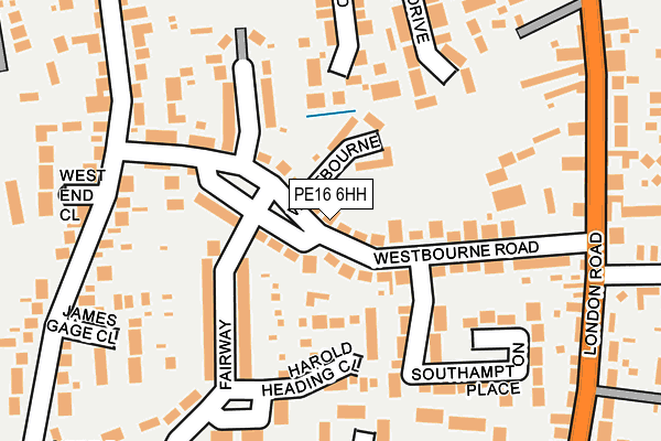 PE16 6HH map - OS OpenMap – Local (Ordnance Survey)
