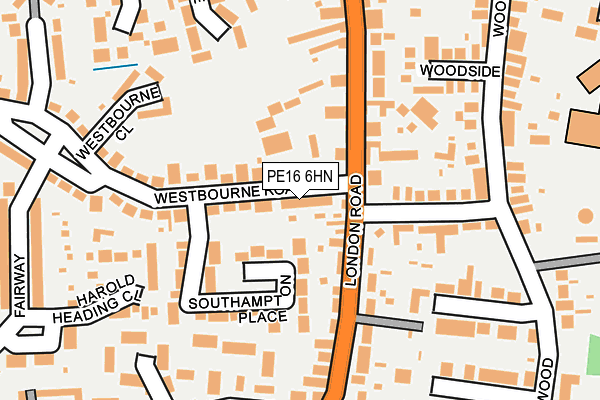 PE16 6HN map - OS OpenMap – Local (Ordnance Survey)