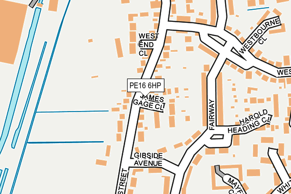 PE16 6HP map - OS OpenMap – Local (Ordnance Survey)